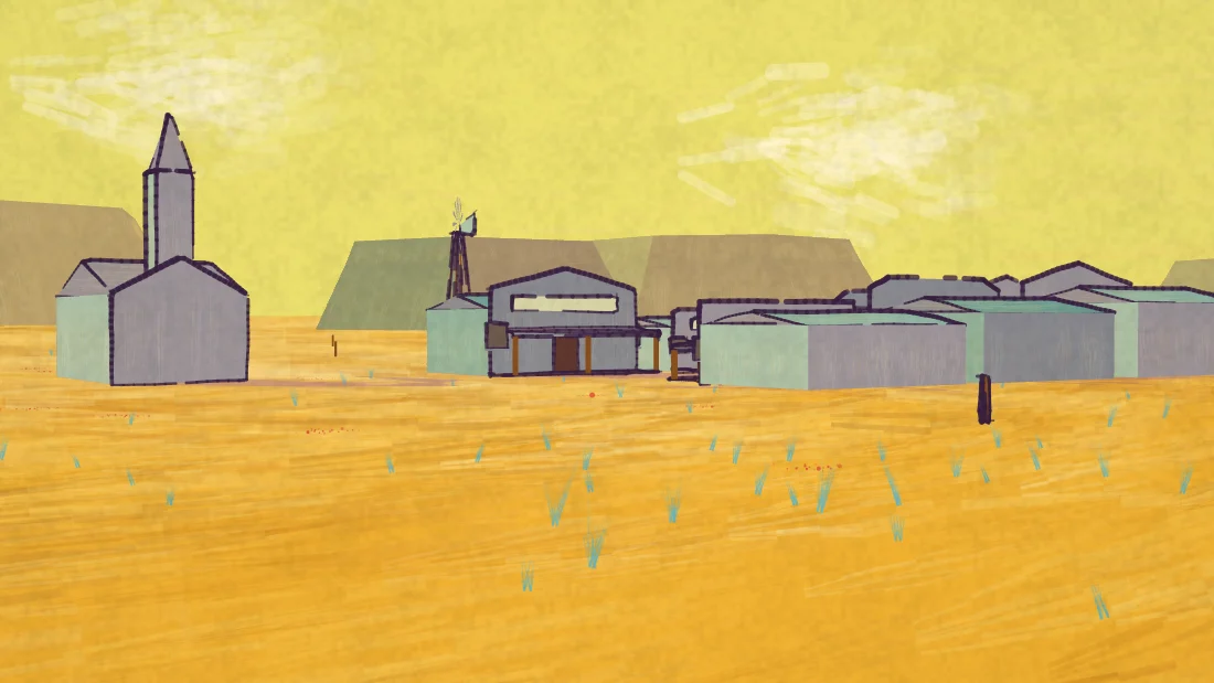 A plate from Series 28: The Painted Country